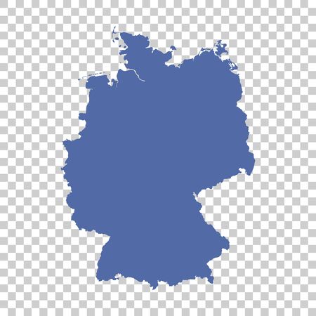 Germany Map on isolated background. Flat vectorのイラスト素材