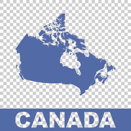 Canada map. Flat vectorのイラスト素材