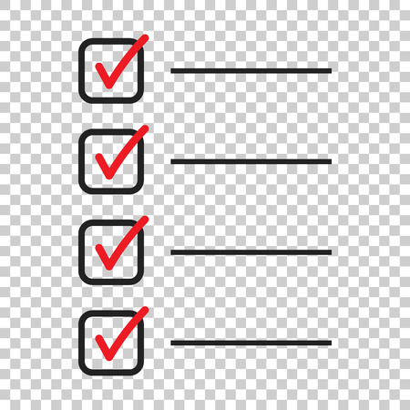 To do list icon. Checklist, task list vector illustration in flat style. Reminder concept icon on isolated background.のイラスト素材