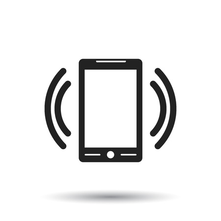 Smart phone with Email symbol on the screen.のイラスト素材