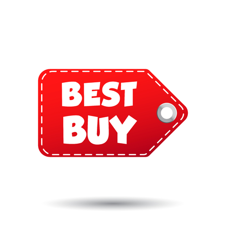 Best buy hang tag. Label vector illustration on white backgroundのイラスト素材