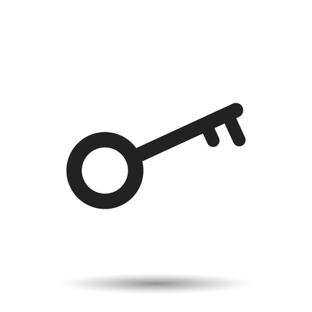 Key Icon illustration in flat styleのイラスト素材