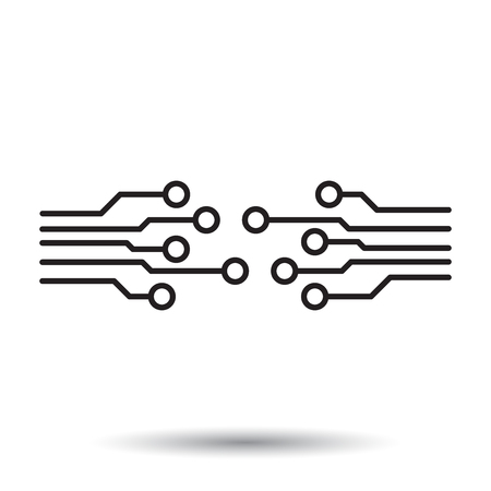 Circuit board icon.のイラスト素材