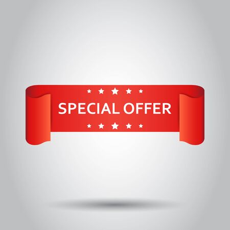 Special offer ribbon icon.のイラスト素材