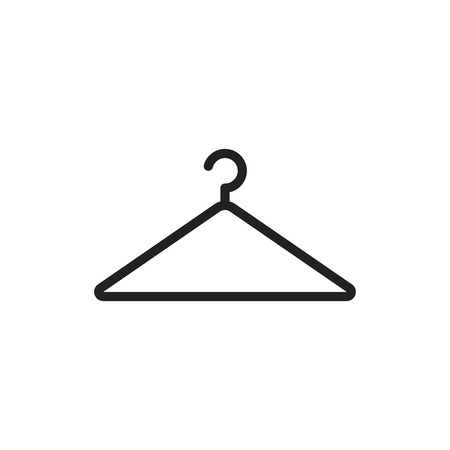 Hanger vector icon. Wardrobe hander flat illustration.のイラスト素材