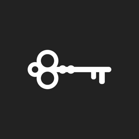 Key vector icon. Key flat illustration.のイラスト素材