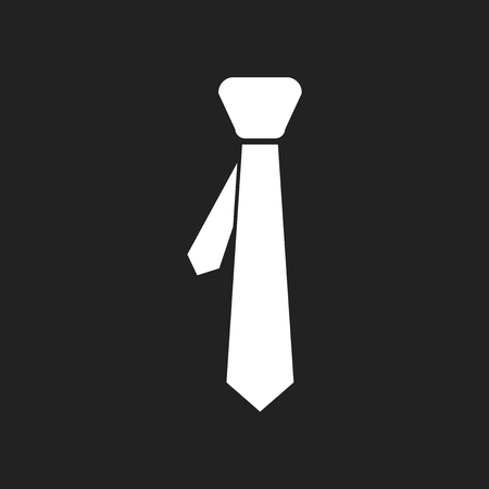Tie flat icon. Necktie vector illustration.のイラスト素材