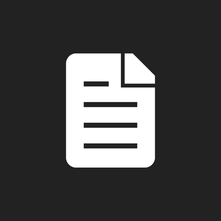 Document flat vector icon. Archive data file symbol logo illustration.のイラスト素材