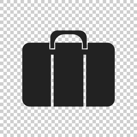 Suitcase vector icon. Luggage illustration in flat style.のイラスト素材