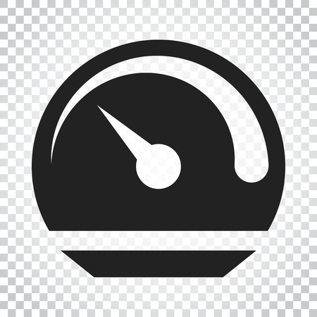 Dashboard vector icon. Level meter speed vector illustration. Simple business concept pictogram on isolated background.のイラスト素材