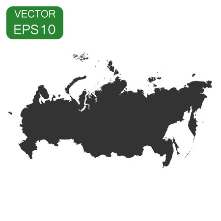 Russia map icon. Business cartography concept Russian Federation pictogram. Vector illustration on white background.のイラスト素材