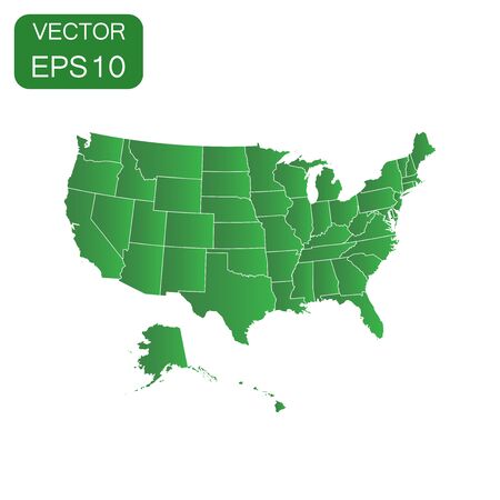 USA map icon. Business concept America politics pictogram. Vector illustration on white background.のイラスト素材