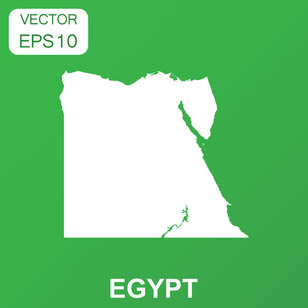 Egypt map icon. Business concept Egypt pictogram. Vector illustration on green background.のイラスト素材