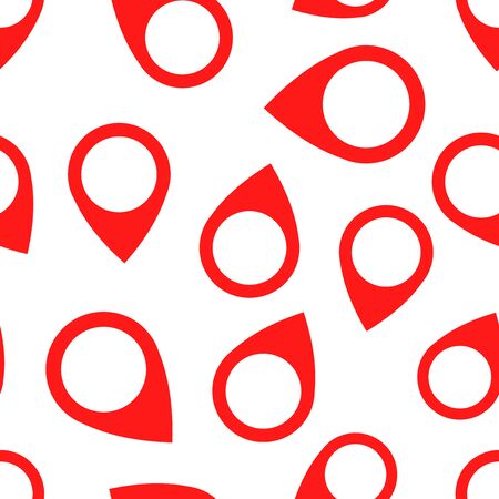 Pin seamless pattern background icon. Business flat vector illustration. Pinpoint sign symbol pattern.のイラスト素材