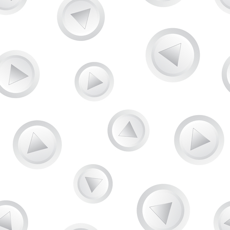 Play video seamless pattern background. Business flat vector illustration. Play button symbol pattern.のイラスト素材