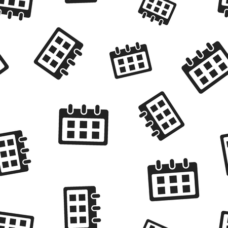 Calendar reminder seamless pattern background. Business concept vector illustration. Calendar agenda symbol pattern.のイラスト素材