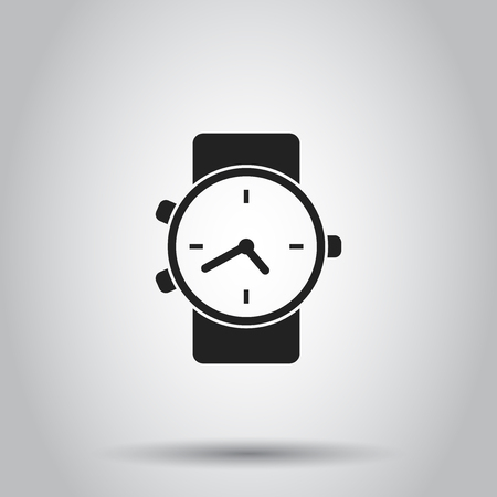 Clock watch icon. Vector illustration on isolated background. Business concept clock  pictogram.のイラスト素材