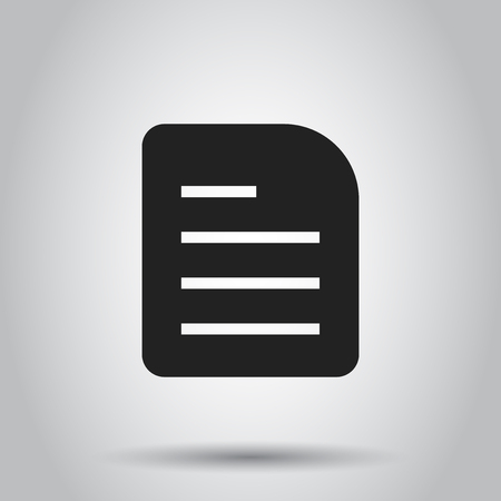 Document flat vector icon.のイラスト素材