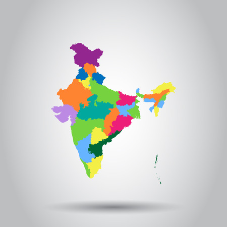 India map icon. Business cartography concept India pictogram.のイラスト素材