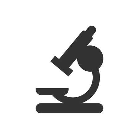 Microscope lab icon. Vector illustration. Business concept microscope pictogram.のイラスト素材