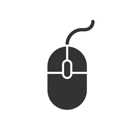 Computer Mouse icon. Vector illustration. Business concept mouse cursor pictogram.のイラスト素材