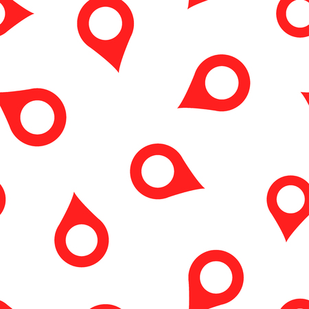Pin map icon seamless pattern background. Gps navigation concept vector illustration. Target destination symbol pattern.のイラスト素材