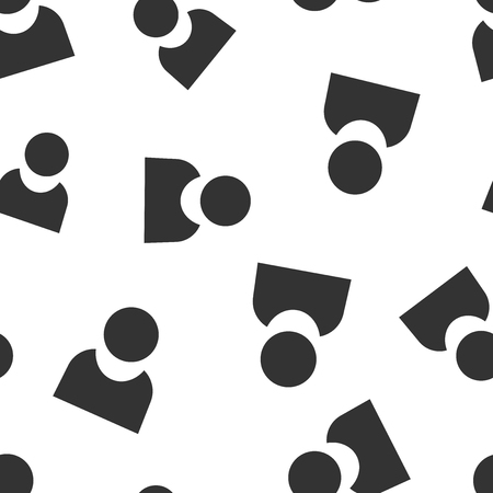 People communication icon seamless pattern background. People vector illustration. Partnership symbol pattern.のイラスト素材