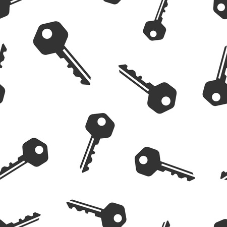 Key icon seamless pattern background. Access login vector illustration. Password key symbol pattern.のイラスト素材