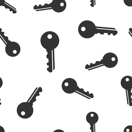 Key icon seamless pattern background. Access login vector illustration. Password key symbol pattern.のイラスト素材