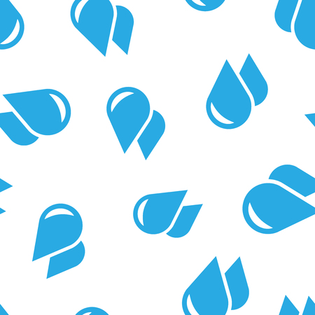 Water drop icon seamless pattern background. Raindrop vector illustration. Droplet water blob symbol pattern.のイラスト素材