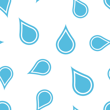 Water drop icon seamless pattern background. Raindrop vector illustration. Droplet water blob symbol pattern.のイラスト素材