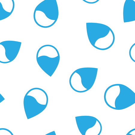 Water drop icon seamless pattern background. Raindrop vector illustration. Droplet water blob symbol pattern.のイラスト素材