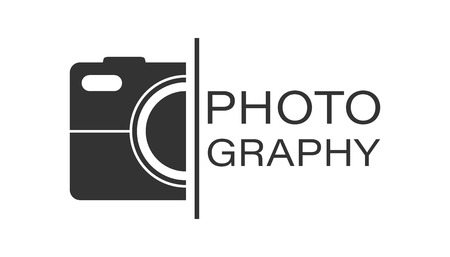 Camera device sign icon in flat style. Photography vector illustration on white isolated background. Cam equipment business concept.のイラスト素材