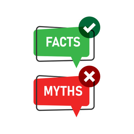 Myths vs facts icon in flat style. True or false vector illustration on white isolated background. Comparison sign business concept.のイラスト素材