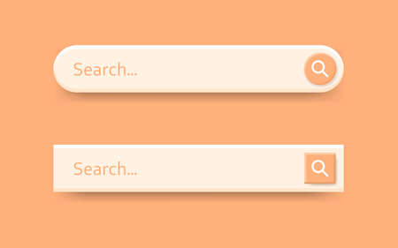 Search bar in flat style. Website address vector illustration on isolated background. Internet link sign business concept.のイラスト素材