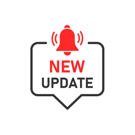 Update software icon in flat style. System upgrade notification vector illustration on isolated background. Progress install sign business concept.のイラスト素材