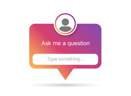 Ask me a question icon in flat style. Faq vector illustration on isolated background. Help button sign business concept.のイラスト素材