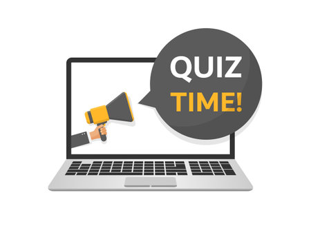 Quiz guess social media sticker icon in flat style. Faq vector illustration on isolated background. Help button sign business concept.のイラスト素材