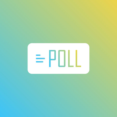 Stories stickers icon in flat style. Social media poll question vector illustration on isolated...