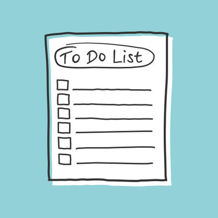 Hand drawn memo paper sheet icon in flat style. Sticky note vector illustration on isolated background.  To do list sign business concept.のイラスト素材