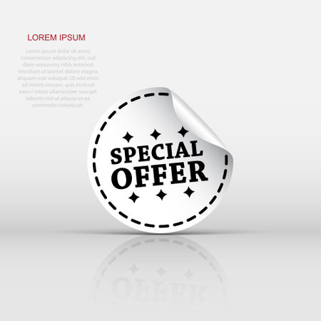 Special offer stickers. Vector illustration on white background.のイラスト素材
