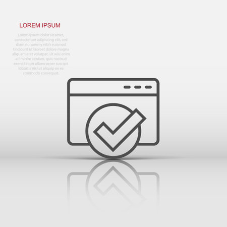 To do list icon in flat style. Document checklist vector illustration on white isolated background. Notepad check mark business concept.のイラスト素材