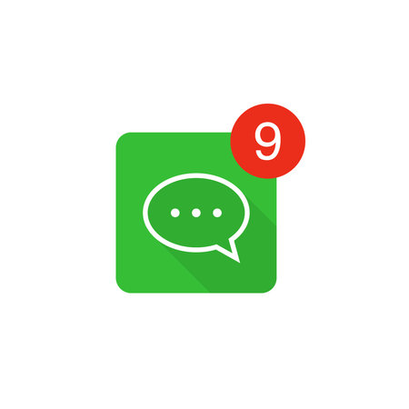 New message icon in flat style. Incoming inbox email vector illustration on isolated background....