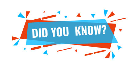 Did you know icon in flat style. Banner interesting facts vector illustration on white isolated background. Explanation sign business concept.のイラスト素材