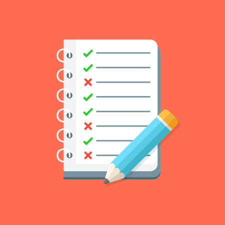 To do list or planning icon in flat style. Paper sheet with clipboard vector illustration on isolated background. Checkbox plan sign business concept.のイラスト素材