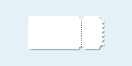 Ticket icon in flat style. Coupon vector illustration on isolated background. Voucher sign business concept.のイラスト素材