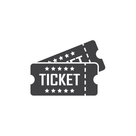 Ticket icon in flat style. Coupon vector illustration on isolated background. Voucher sign business concept.のイラスト素材