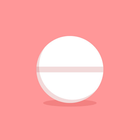 Pills capsules icon in flat style. Medical tablet vector illustration on isolated background. Healthcare drug sign business concept.のイラスト素材