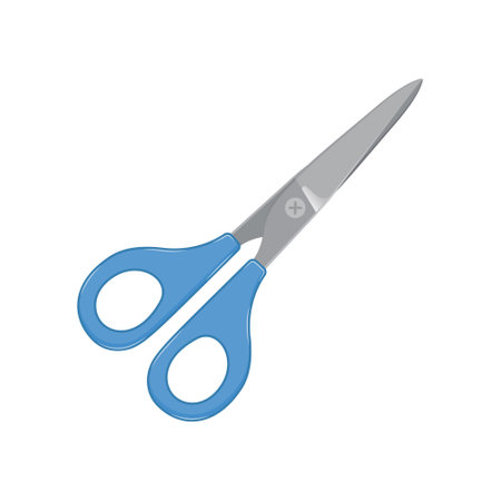 Scissor icon in flat style. Cutting hair equipment vector illustration on isolated background. Hairdressing sign business concept.のイラスト素材