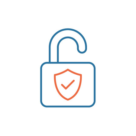 Secure icon in flat style. Privacy guarantee vector illustration on isolated background. Safety risk sign business concept.のイラスト素材
